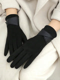 Women Winter Gloves â€“ Soft Warm Touchscreen Gloves Black