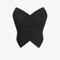 Women’s Black Strapless Corset Top