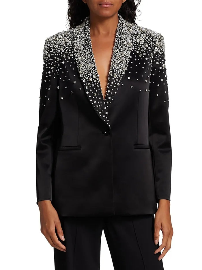 Women's Crystal Beading 2 Pieces Suit - Envious Designs
