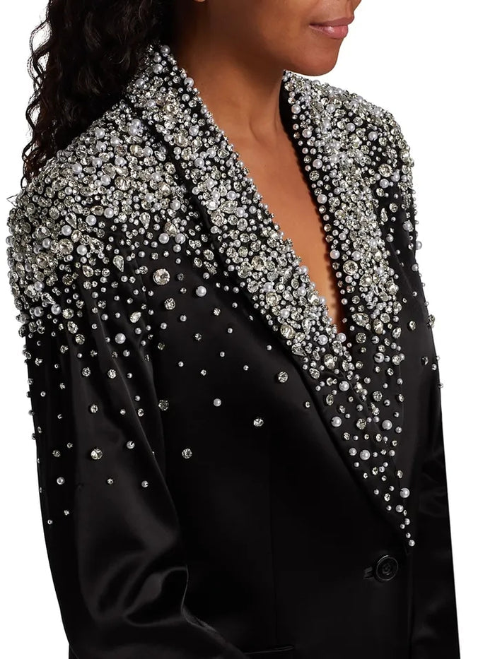Women's Crystal Beading 2 Pieces Suit - Envious Designs