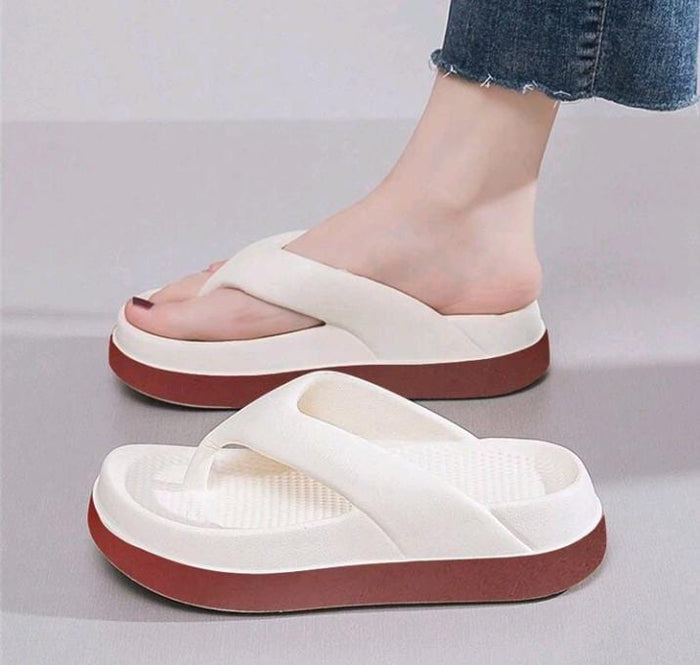 Women’s Platform Cross Strap Slide Sandals