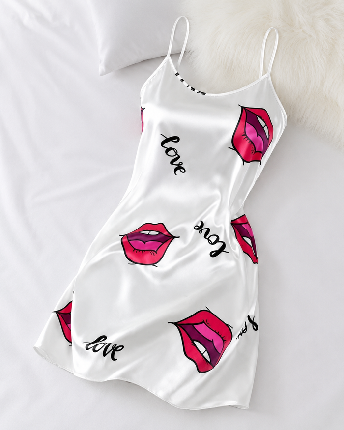 Women’s Satin Print Nightdress