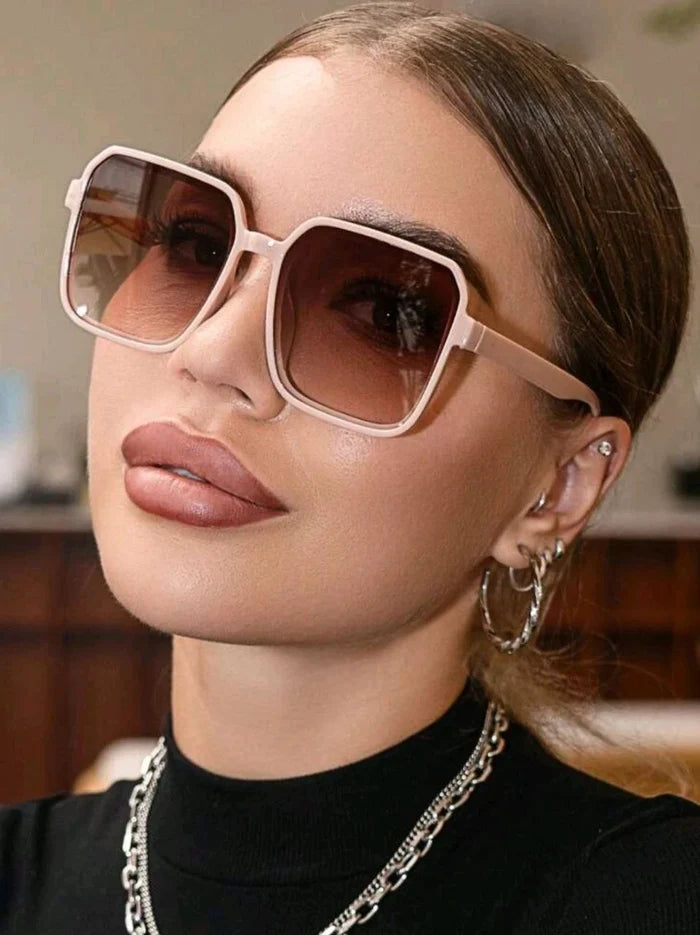 Women's Sunglasses â€“ Modern Design with Square Frame and Tinted Lenses, Availabl