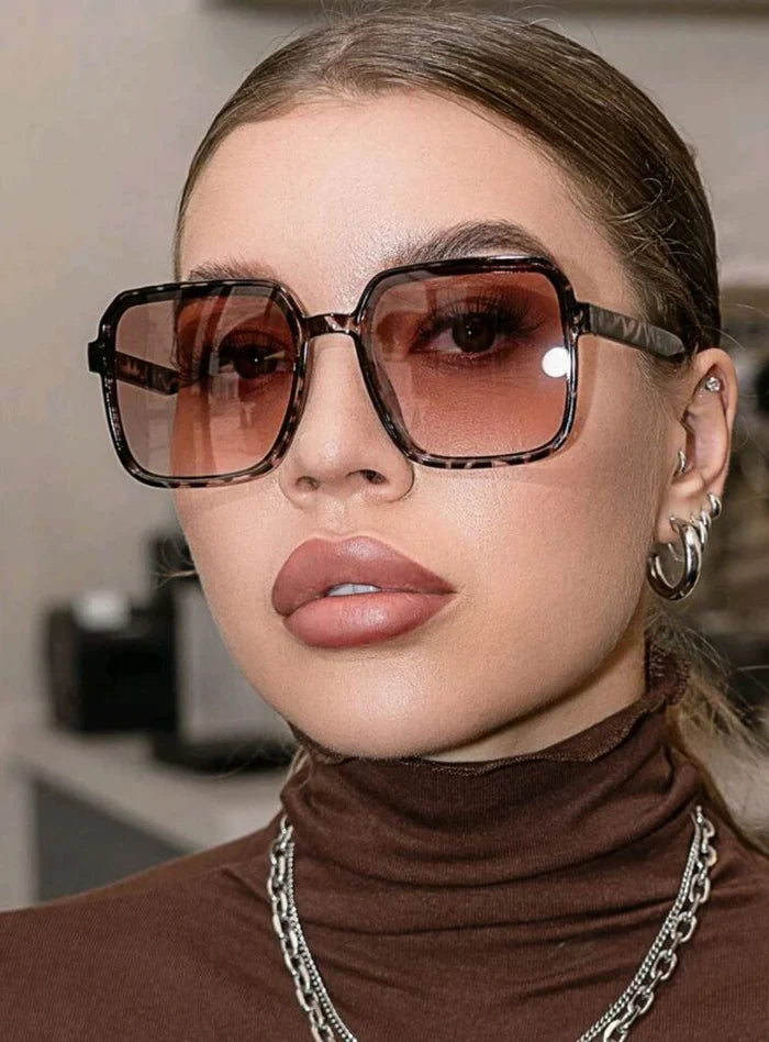 Women's Sunglasses â€“ Modern Design with Square Frame and Tinted Lenses, Availabl