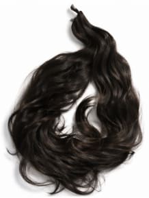 Women’s Wavy Synthetic Hair Piece – Dark Brown Black Clip In Hair Extension – Natural Volume Hair Accessory