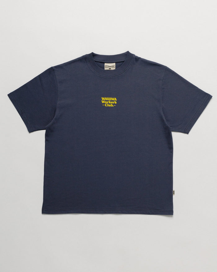 Workers Logo Stride T-Shirt - Washed Blue