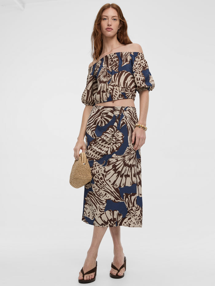 Wrap Midi Skirt