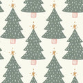 Xmas Tree Cream Light Green - Family Fabrics B.V.