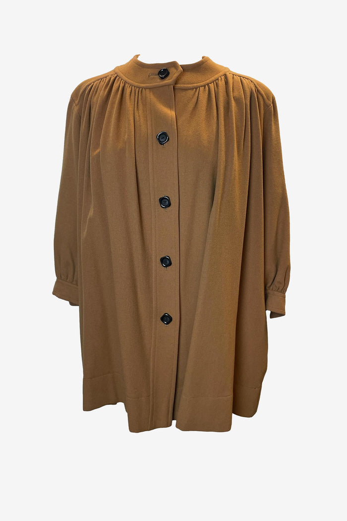 Yves Saint Laurent Wool Cashmere Swing Jacket