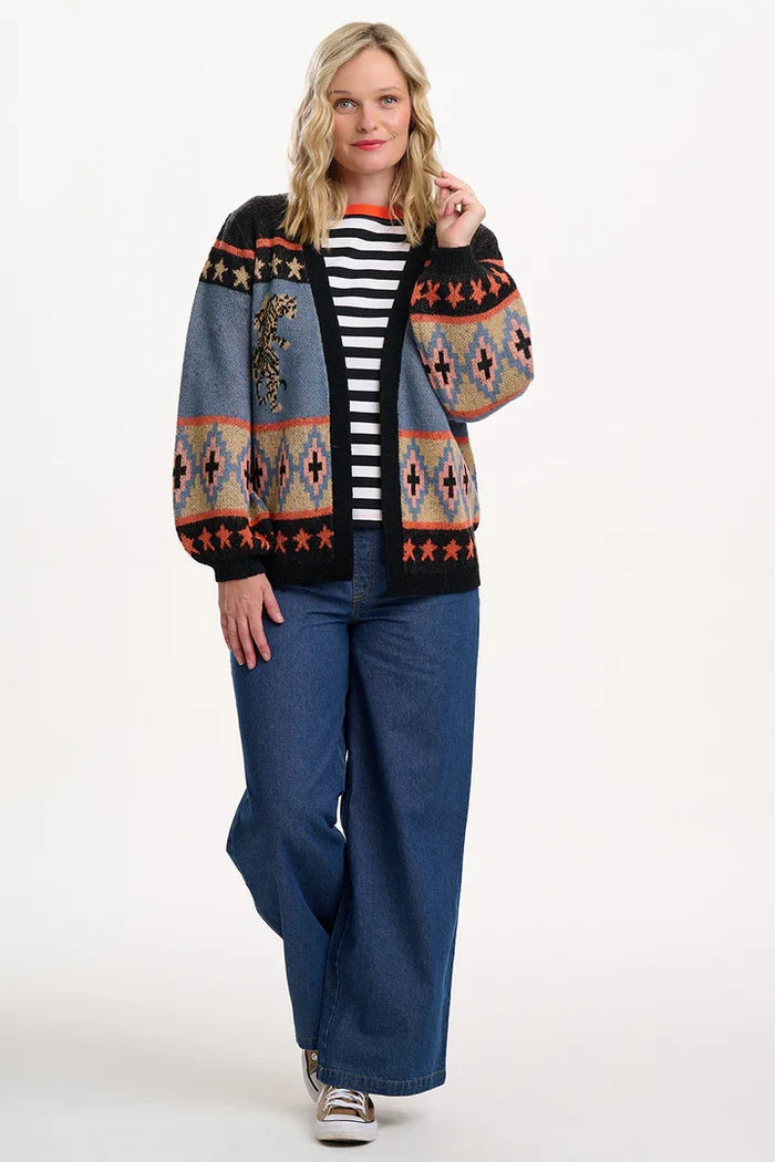 Yvette Cardigan (Multi/Tiger)
