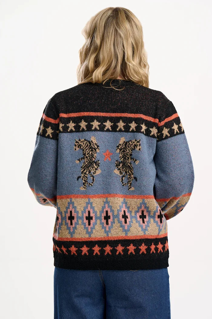 Yvette Cardigan (Multi/Tiger)