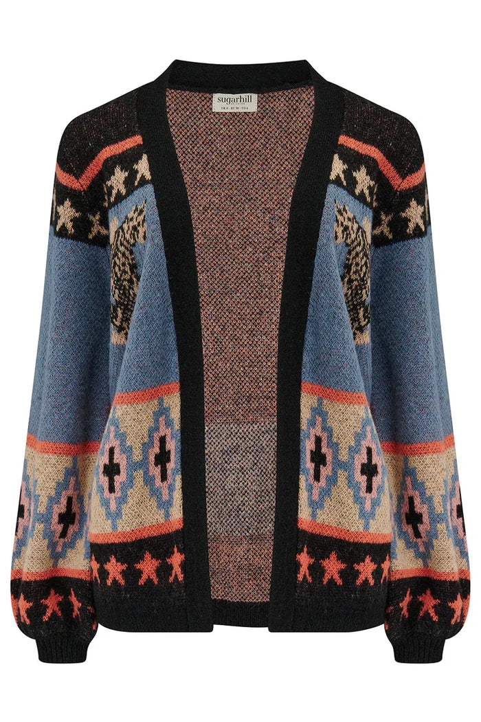 Yvette Cardigan (Multi/Tiger)