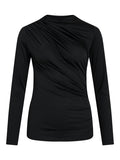 Zura Funnel Neck Top (Black Beauty)