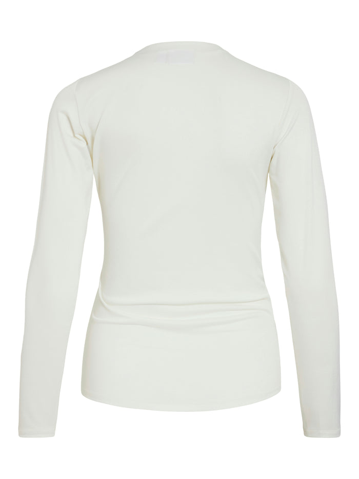 Zura Funnel Neck Top (Cloud Dancer)