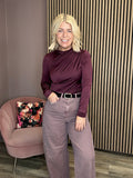 Zura Funnel Neck Top (Fig)